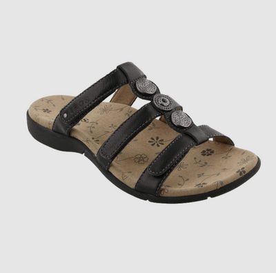 Taos shoes prize 3 strap slide with velcro adjustability