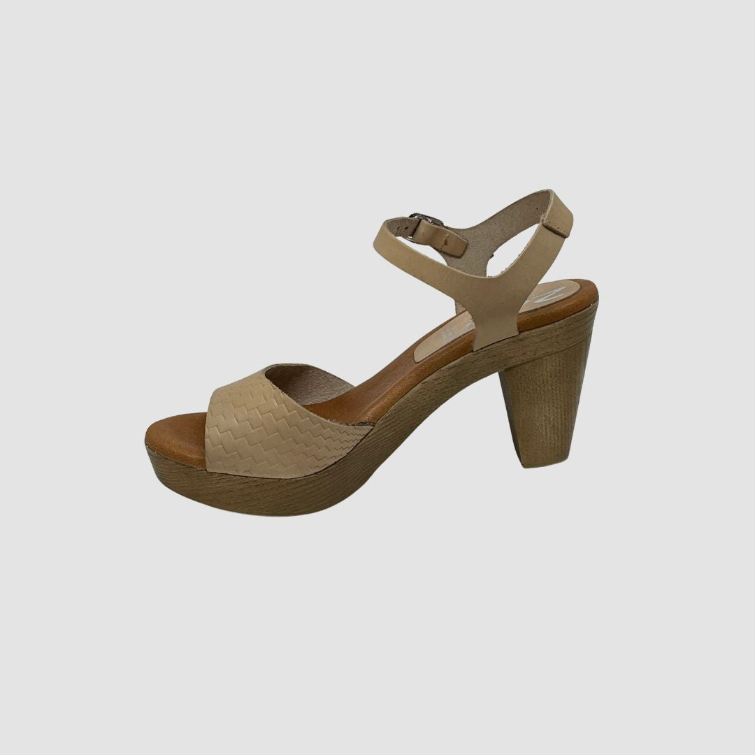 side image of Zeta heels in dune - Taupe heels