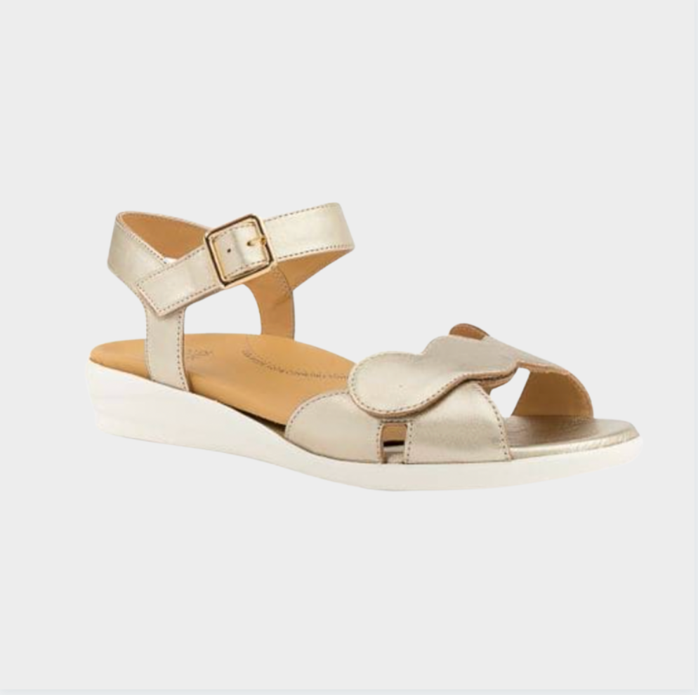 Ziera Shoes Duarte | Pale Gold | Women's arch support sandals ...